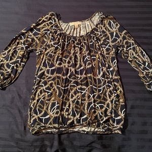 Michael Kors 3-Quarter Sleeve Blouse Size S